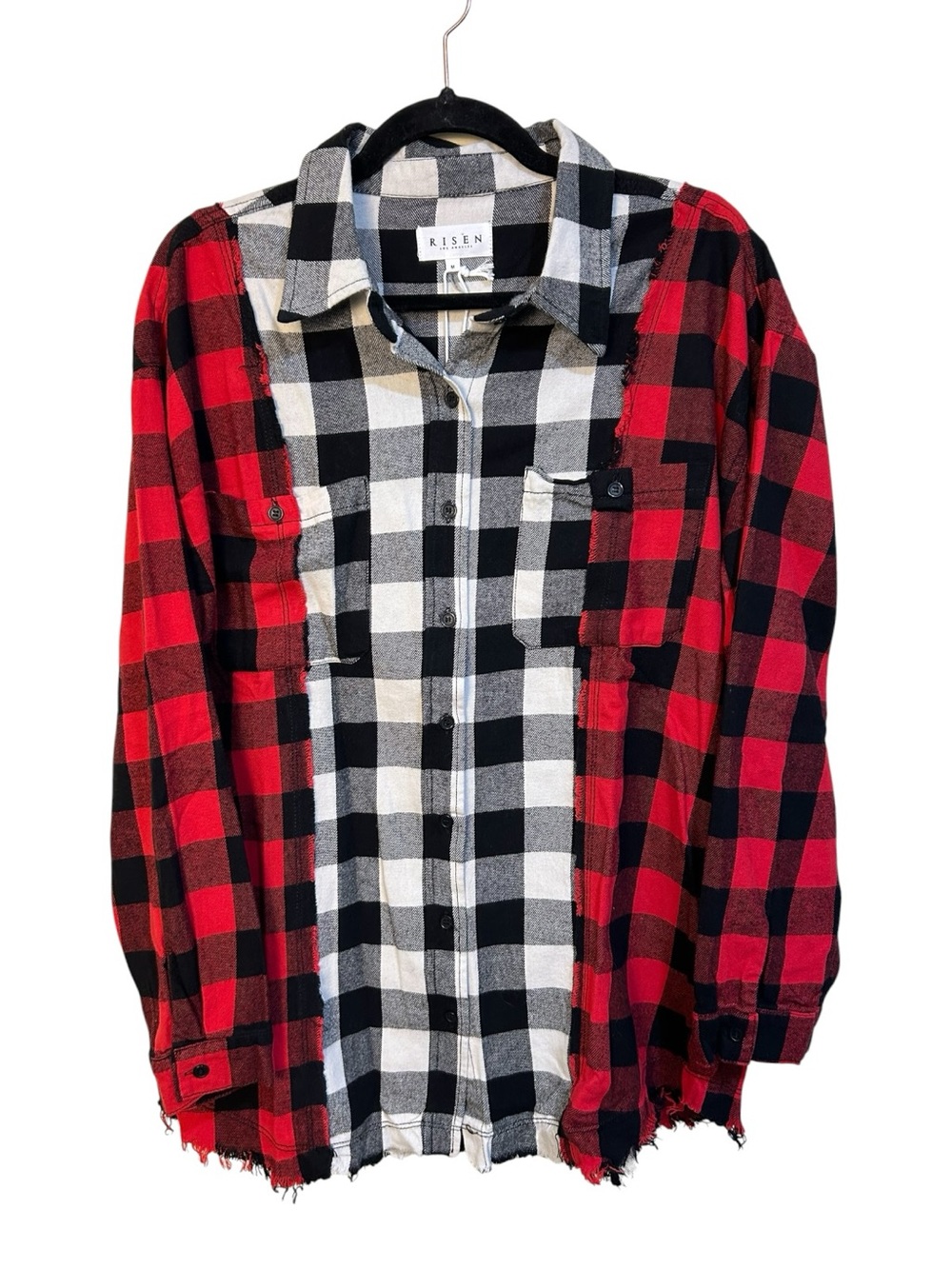 Risen Red & Black Buffalo Check Button-Down Shirt